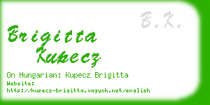 brigitta kupecz business card